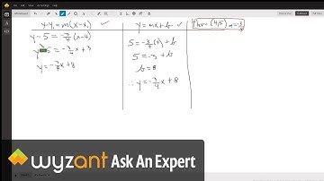 Find the equation of a line that passes through (4,5) and is parallel to a given line.