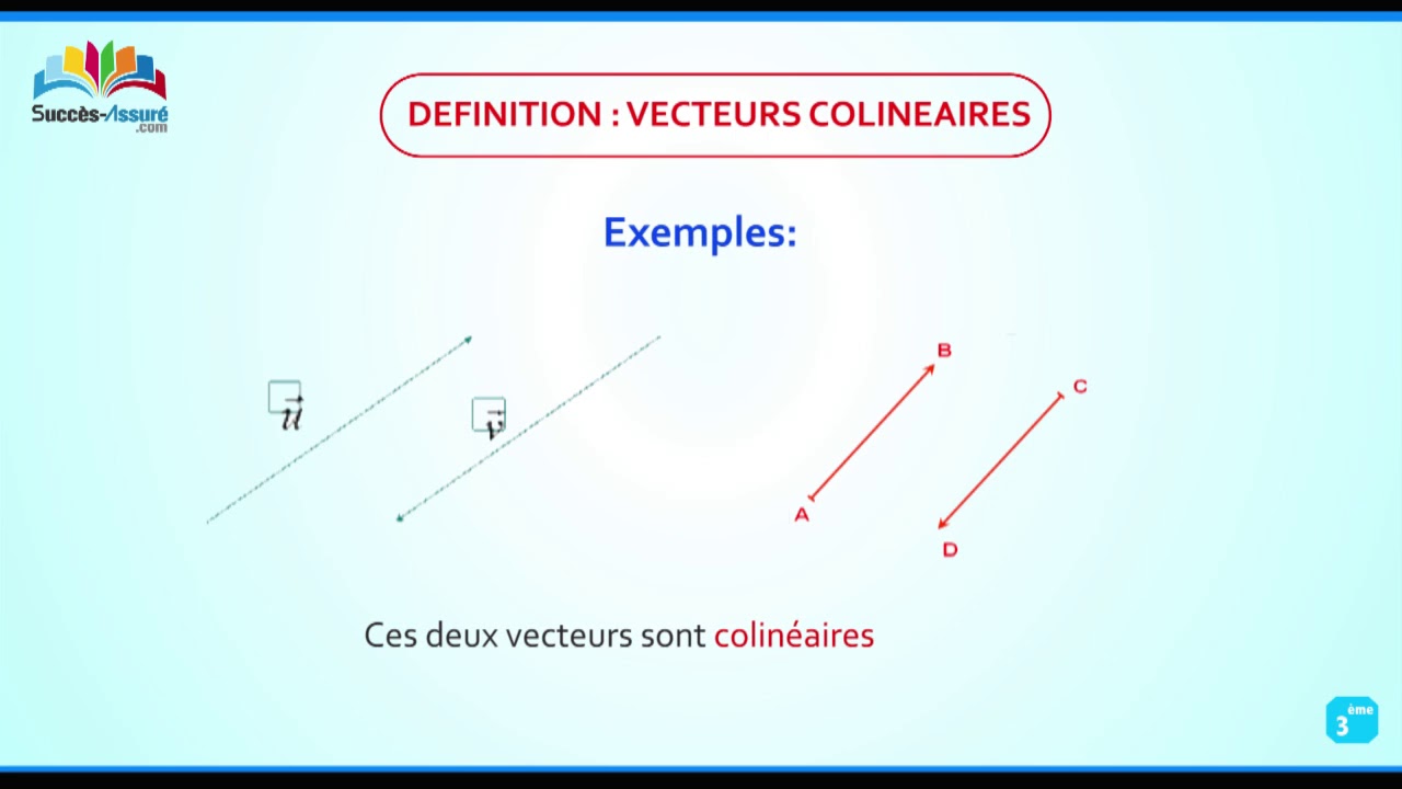 Vecteurs colinéaires 1/2 YouTube