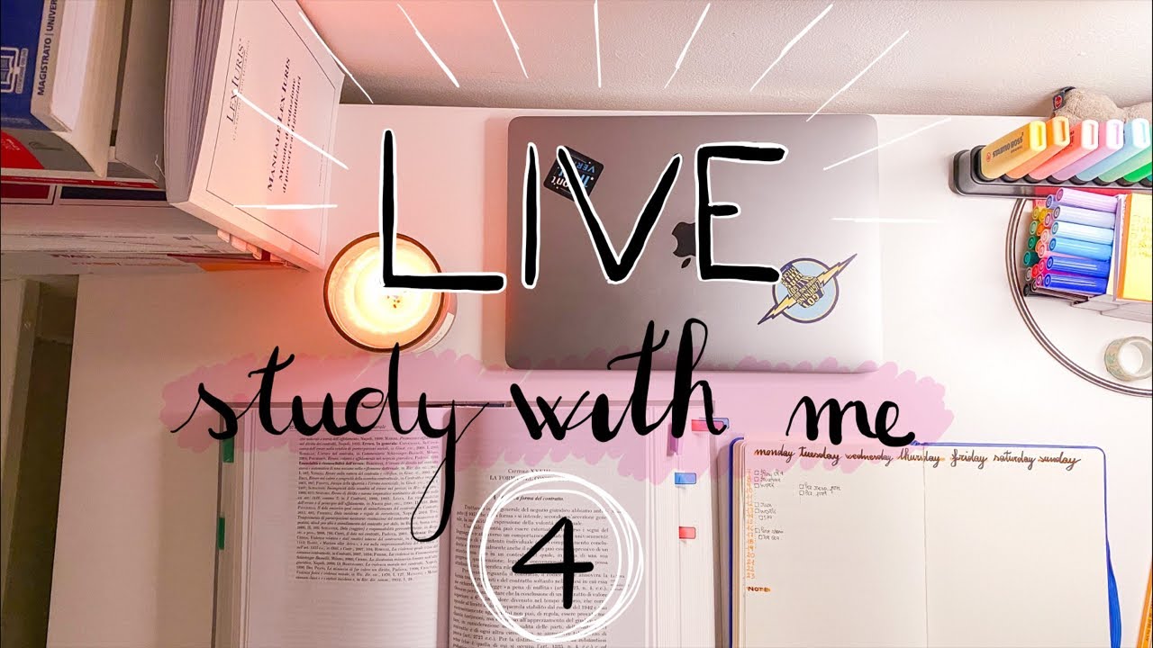 Live study with me n. 4 (2 ore, ITA, no music)