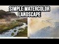 Simple Watercolor Landscapes | Maintaining Realism 🎨 ✍️