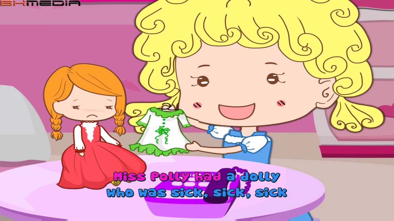 Miss Polly Had A Dolly Lyrics Kid Song Lyrics Nursery Rhyme with Lyrics and Actions YouTube