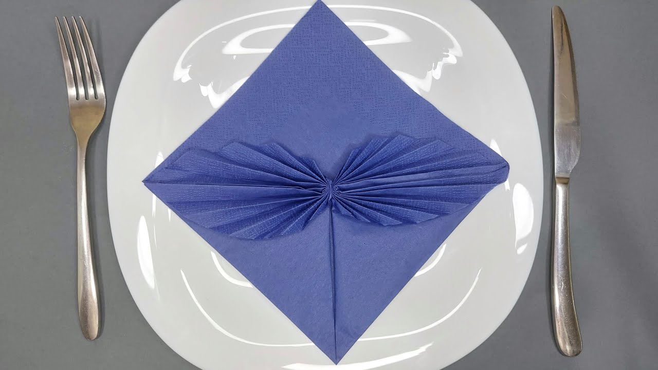 we-folded-paper-napkin-for-table-setting-youtube