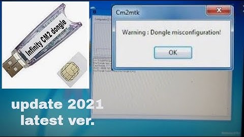 Infinity Cm2 Box/Dongle dongle misconfiguration  identification Data damaged