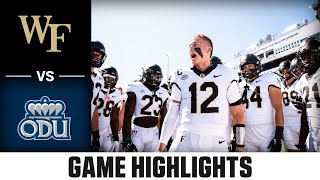Wake Forest vs. Old Dominion Football Highlights | 2023 ACC Football