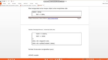Konfigurasi Database Dan Query Builder Codeigniter - Pemrograman Web Lanjutan