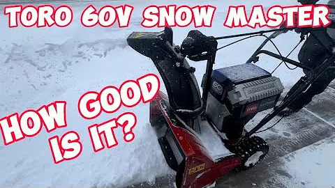 How Does the Toro 60V SnowMaster Snowblower Perform? #toro #snowremoval #snowblower