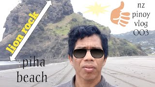 piha beach new Zealand by nz pinoy vlog# 003