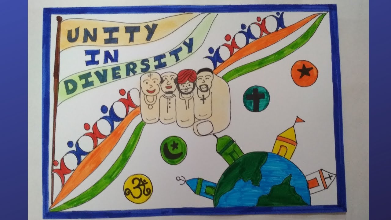 Poster On Unity In Diversity Poster Making Poster For Students 