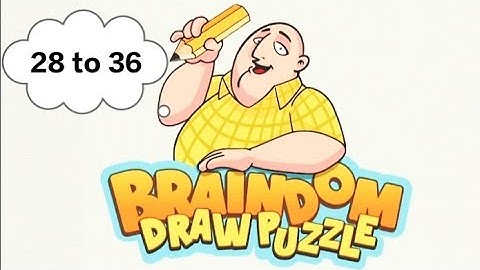 Braindom Draw Puzzle Level 28 to 36 Solutions #walkthrough #gameplay