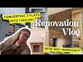 UK Home Renovation Project | Converting 2 flats BACK into 1 house! | Bay Window & Hidden Fireplace!