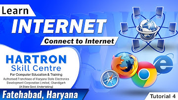 Internet | Tutorial 4 | Connect To Internet | HARTRON SKILL CENTRE FATEHABAD
