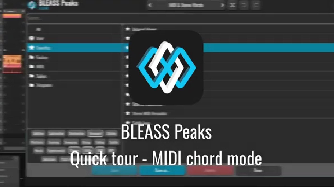 BLEASS Peaks - MIDI Filter Action (Quick Tour)