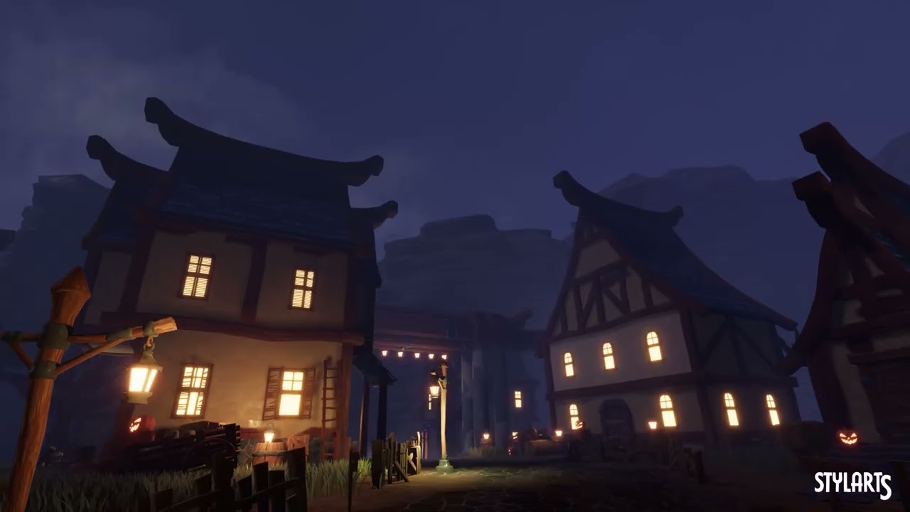 Stylized Magical Haunted Village, video preview 2