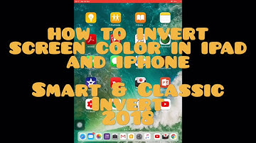 How To Invert Screen Color In (Ipad And Iphone) | Fast tutorial 2018