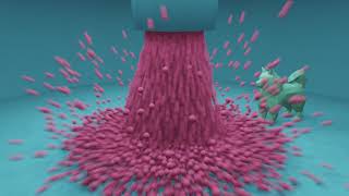 Blender Molecular Script Simulation - 100000 particles