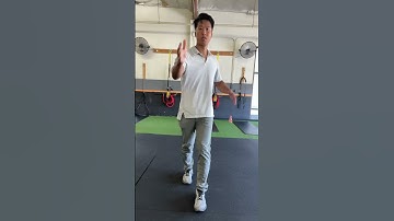 Staggered stance trunk rotation