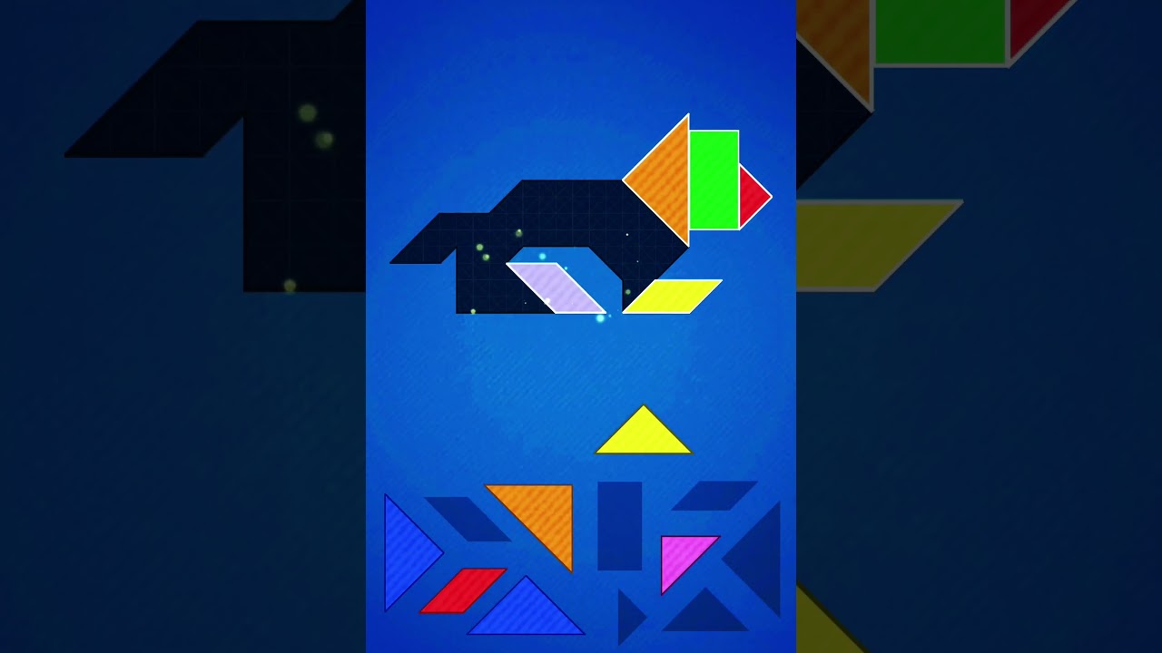 tangram lion 