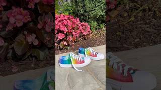 Rainbow sharpie shoes