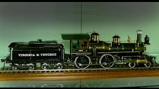 Virginia And Truckee locomotives in 1/2 inch scale