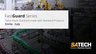 Machine Fencing Applications On A Bottling Line Satech Fastguard