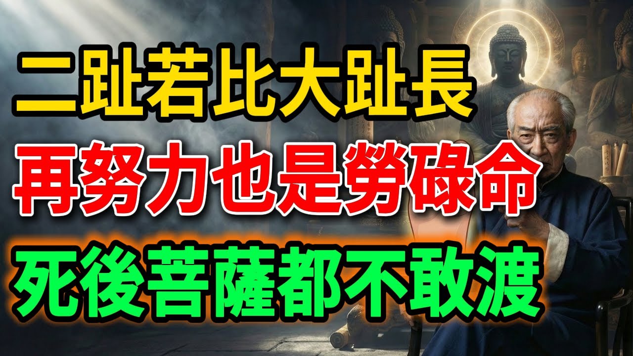 南懷瑾：腳趾有這個特徵的人是「不孝」？錯！這種腳相其實是「菩薩的考題」！這3個習慣再不改，晚年無依無靠！#南懷瑾 #佛教 #佛家 #佛法 #佛學知識 #佛學智慧 #修心修行 #佛教文化