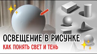 видео: Хочешь рисовать объемно? Начни с этого: свет и тень картинка: Хочешь рисовать объемно? Начни с этого: свет и тень