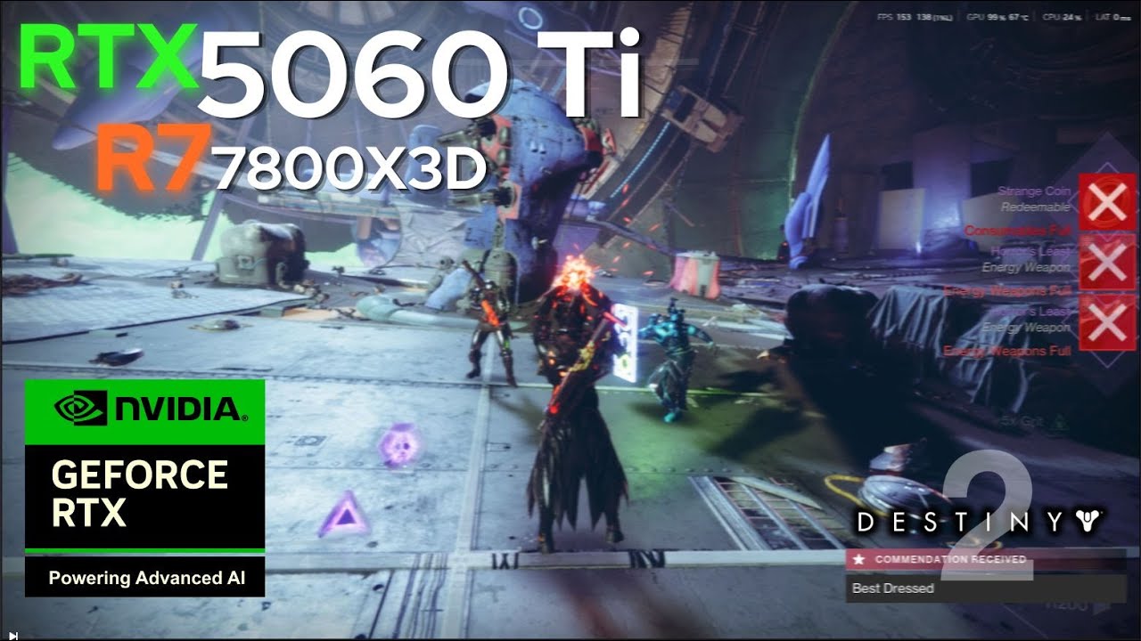 Destiny 2 Vanguard Alert Grandmaster | RTX 5060 Ti + Ryzen 7 7800X3D