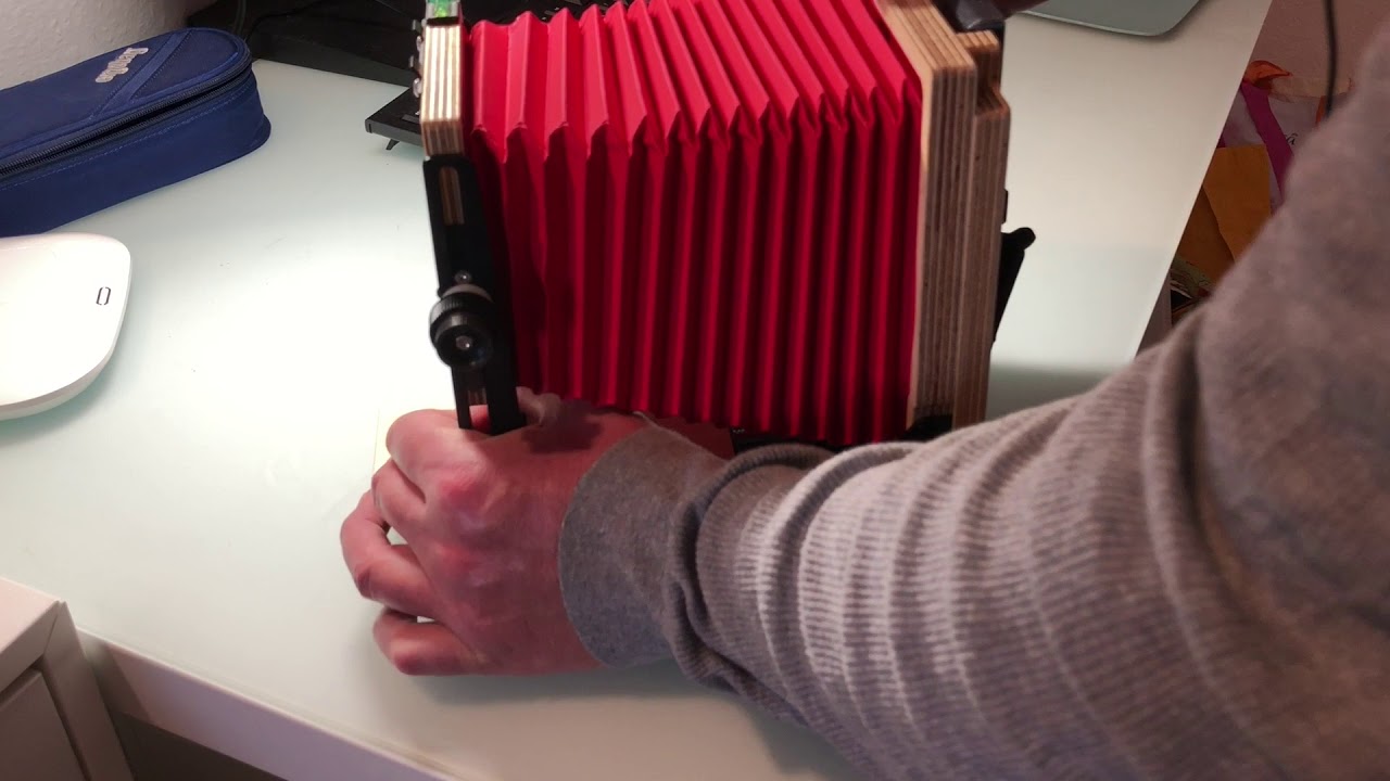 Bedienung einer 4x5 Kamera