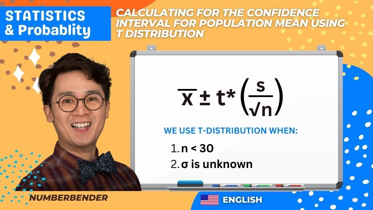 STATISTICS: Confidence Interval for Population Mean Using t ...