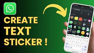 How To Create WhatsApp Text Stickers ! screenshot 4