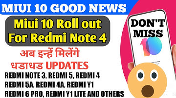 MIUI 10 STABLE START ROLLING OUT FOR 2ND BATCH DEVICES | MIUI 10.1.1.0 STABLE FOR REDMI NOTE 4