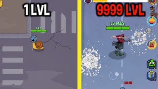 MAX LEVEL in Grim Evolution: Purple Monster Game screenshot 1