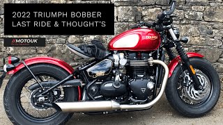 Last Ride 2022 Triumph Bobber Final Thought’s Any Good ? | MotoUK