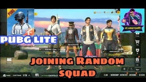 Joining random squad | PUBG MOBILE LITE |   Frank part # 2 |         like a bot | KING KONG