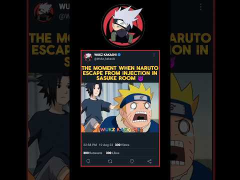 The Moment When Naruto Escape From Injection Naruto 