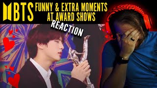 [Reaction] BTS Funny & Extra Moments at Award Shows - ROFL!!