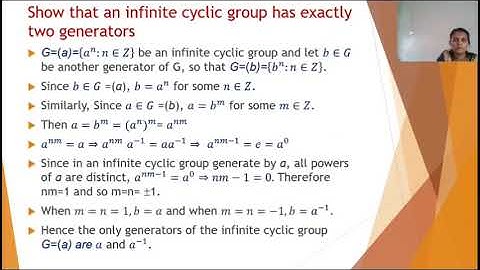 subgroups of cyclic groups and problems