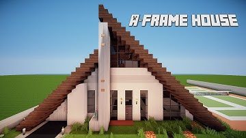 Minecraft: Lets Build A-Frame House Part 3