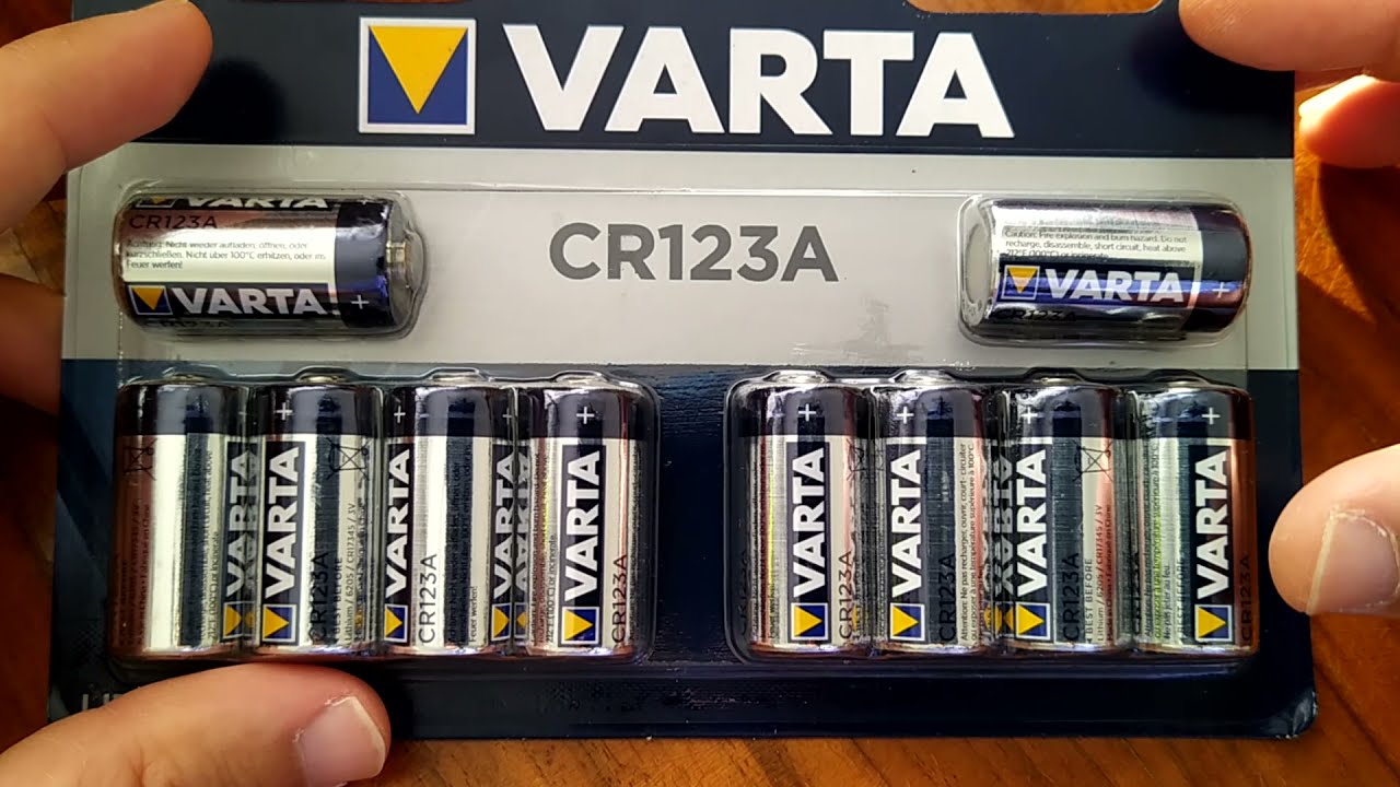 Распаковка батареек Varta CR 123A Lithium из Rozetka