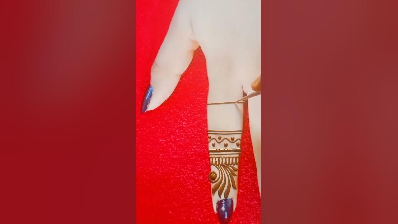 Beautiful Finger Mehndi Design Simple Mehandi Design Shorts Short Youtubeshorts Youtube