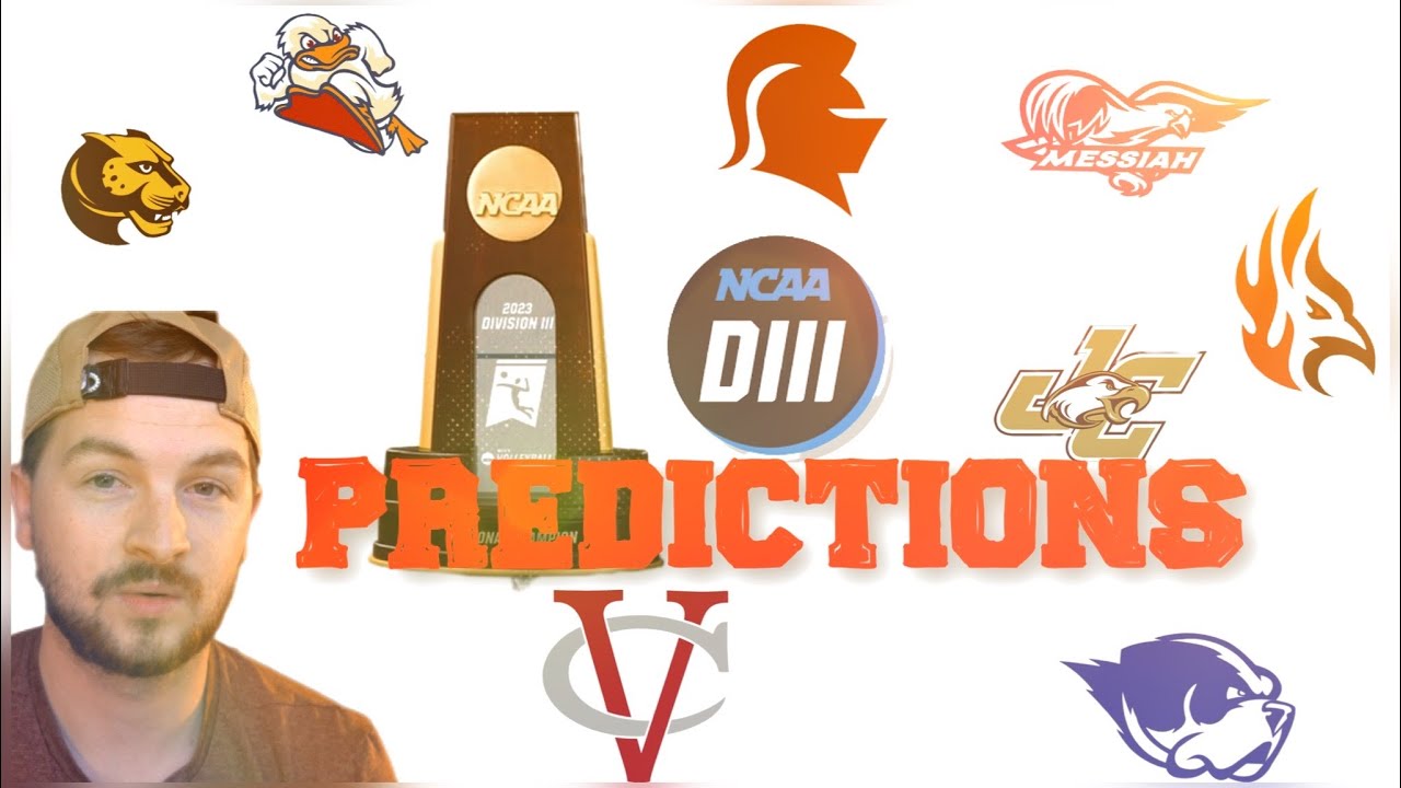 My 2023 NCAA Tournament Predictions D3 Men's Volleyball YouTube