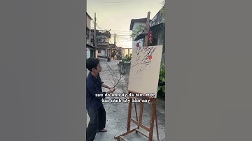 Họa sĩ thiên tài và điều bất ngờ từ cành cây khô ! #shorts