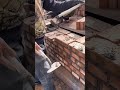Easy techniques for laying red bricks #shorts