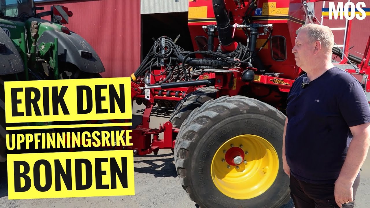 Uppfinningsrika Erik som med sina stora maskiner skördar framtiden