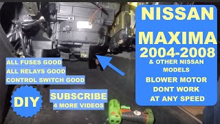 Blower motor dont work on any speed on 2004 Nissan Maxima