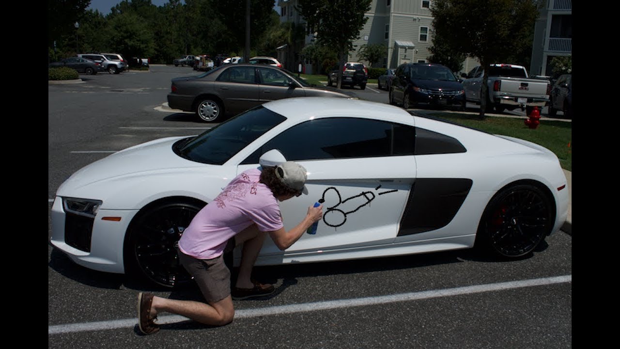 SPRAY PAINT SUPERCARS CARS PRANK YouTube