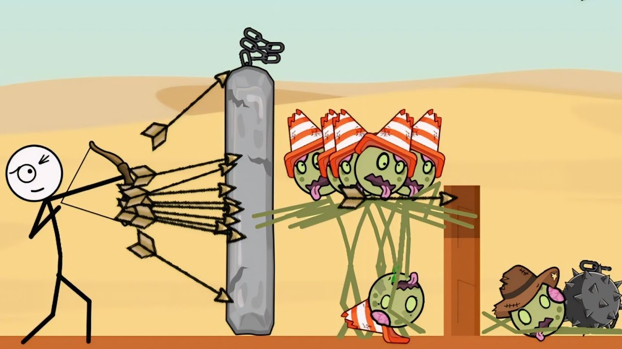 Stick Shot - Weegoon New Game - Gameplay Walkthrough Android - Stickman Vs Zombie - All Levels 61-73