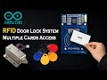 Arduino RFID Master Card Door lock System | Multiple Cards (MFRC522)