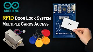 Arduino RFID Master Card Door lock System | Multiple Cards (MFRC522)