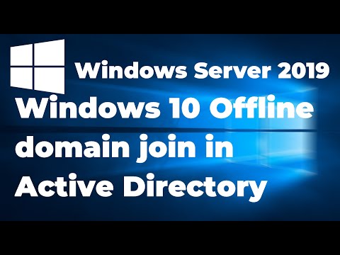 60. Windows 10 Offline domain join in Active Directory